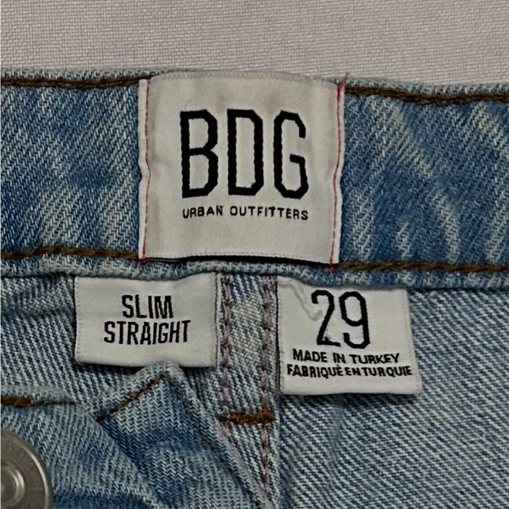 BDG Light Blue Denim Jeans with Button-Fly